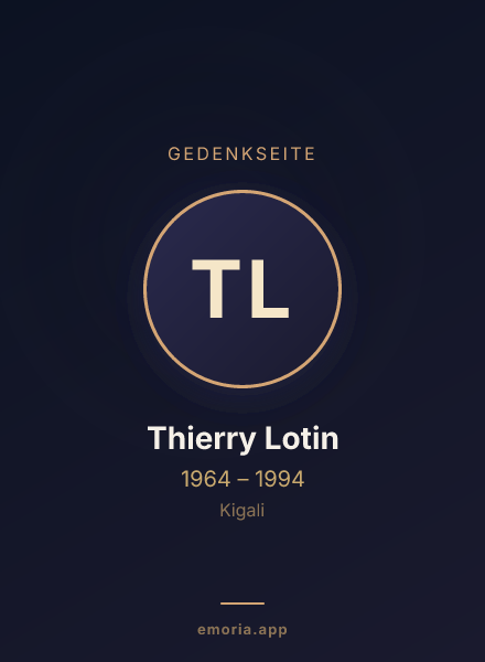 Gedenkportrait von Thierry Lotin