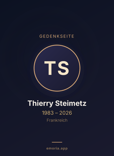 Gedenkportrait von Thierry Steimetz