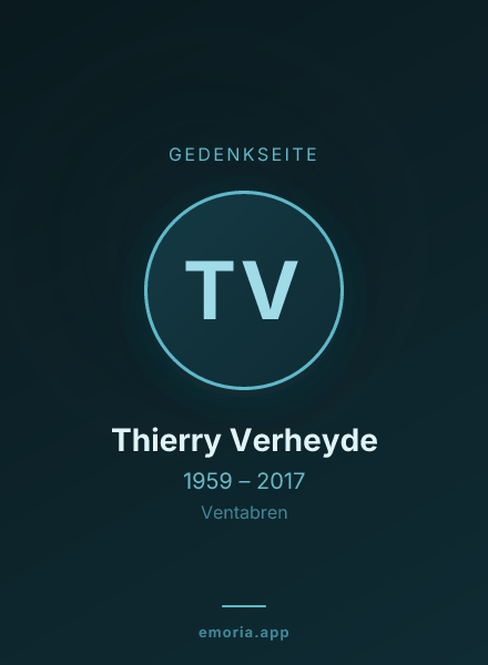 Gedenkportrait von Thierry Verheyde