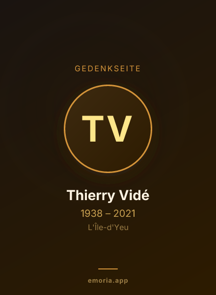 Gedenkportrait von Thierry Vidé