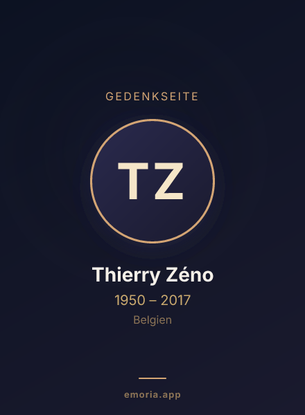 Gedenkportrait von Thierry Zéno