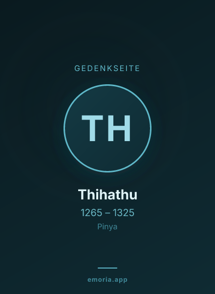 Gedenkportrait von Thihathu