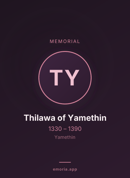 Memorial portrait of Thilawa of Yamethin
