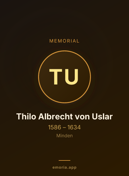 Memorial portrait of Thilo Albrecht von Uslar