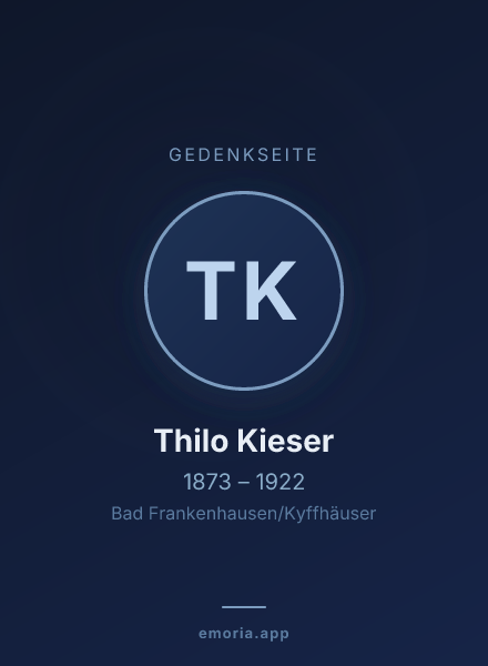 Gedenkportrait von Thilo Kieser