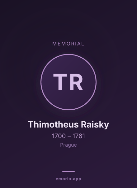 Memorial portrait of Thimotheus Raisky