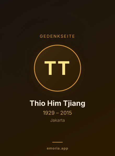 Gedenkportrait von Thio Him Tjiang