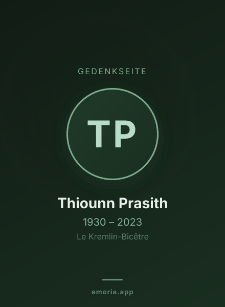Gedenkportrait von Thiounn Prasith