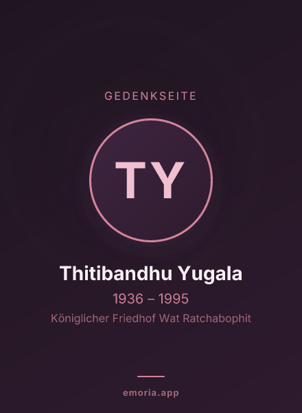 Gedenkportrait von Thitibandhu Yugala