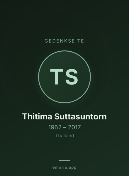 Gedenkportrait von Thitima Suttasuntorn