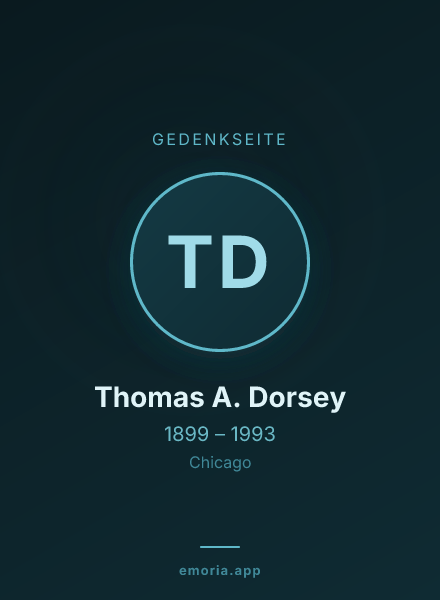 Gedenkportrait von Thomas A. Dorsey