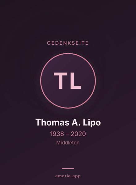 Gedenkportrait von Thomas A. Lipo
