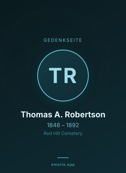 Gedenkportrait von Thomas A. Robertson