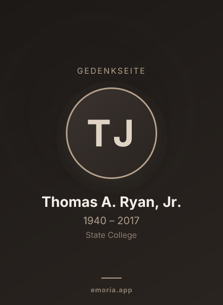 Gedenkportrait von Thomas A. Ryan, Jr.