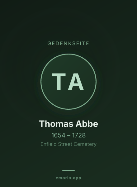 Gedenkportrait von Thomas Abbe