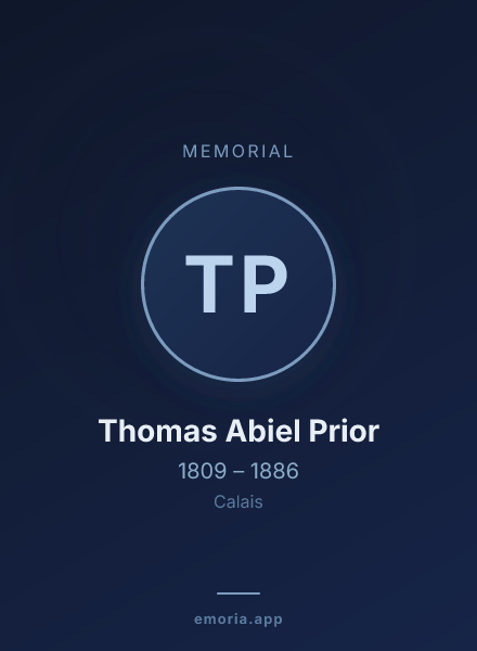 Memorial portrait of Thomas Abiel Prior