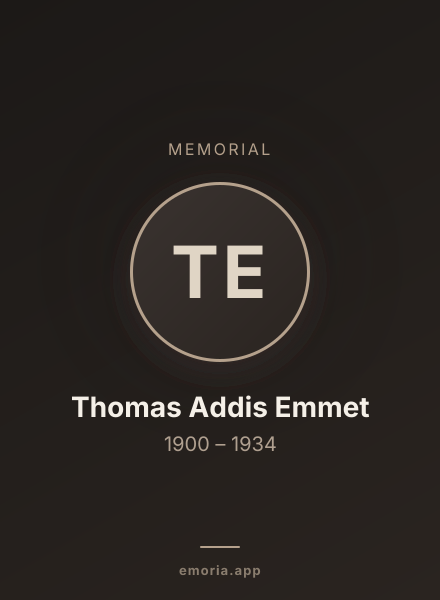 Memorial portrait of Thomas Addis Emmet