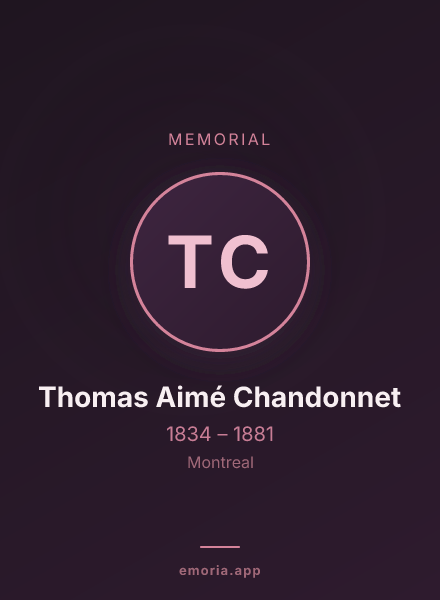Memorial portrait of Thomas Aimé Chandonnet
