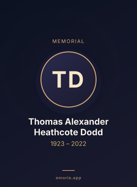 Memorial portrait of Thomas Alexander Heathcote Dodd