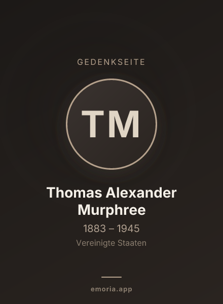 Gedenkportrait von Thomas Alexander Murphree