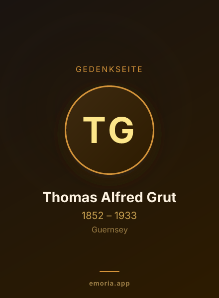 Gedenkportrait von Thomas Alfred Grut