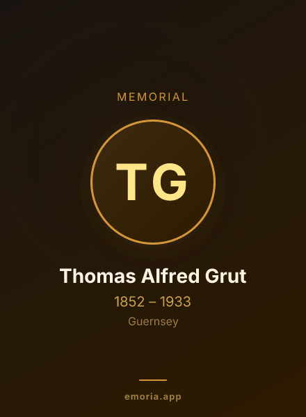 Memorial portrait of Thomas Alfred Grut