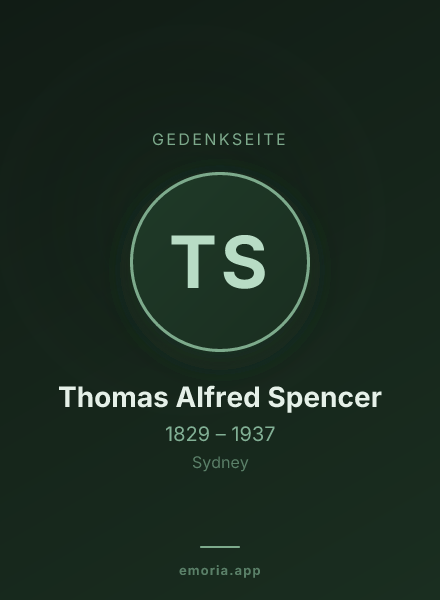 Gedenkportrait von Thomas Alfred Spencer