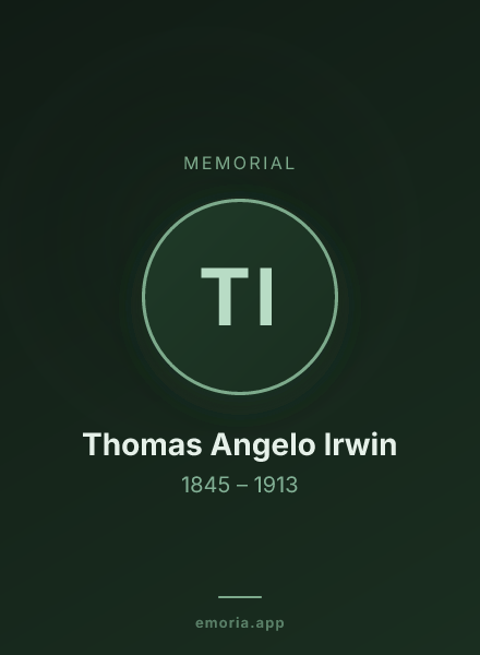 Memorial portrait of Thomas Angelo Irwin