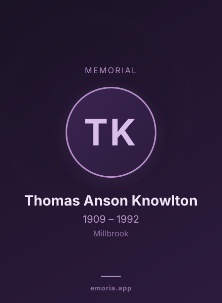 Memorial portrait of Thomas Anson Knowlton