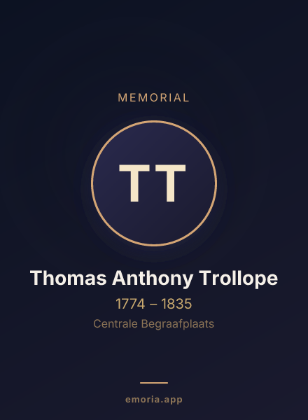 Memorial portrait of Thomas Anthony Trollope