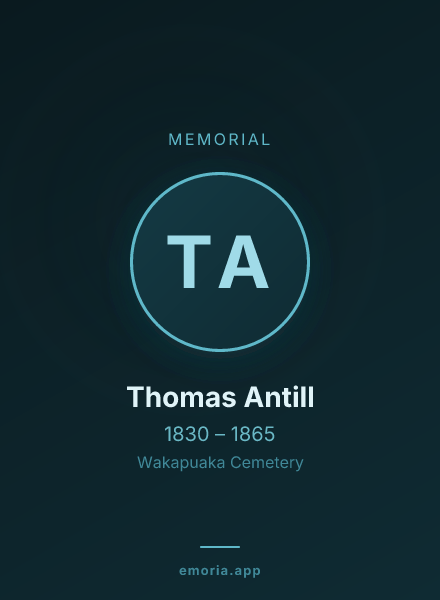 Memorial portrait of Thomas Antill