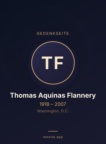 Gedenkportrait von Thomas Aquinas Flannery