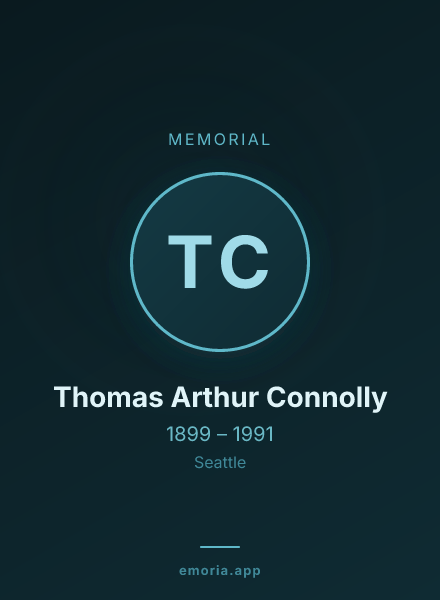 Memorial portrait of Thomas Arthur Connolly