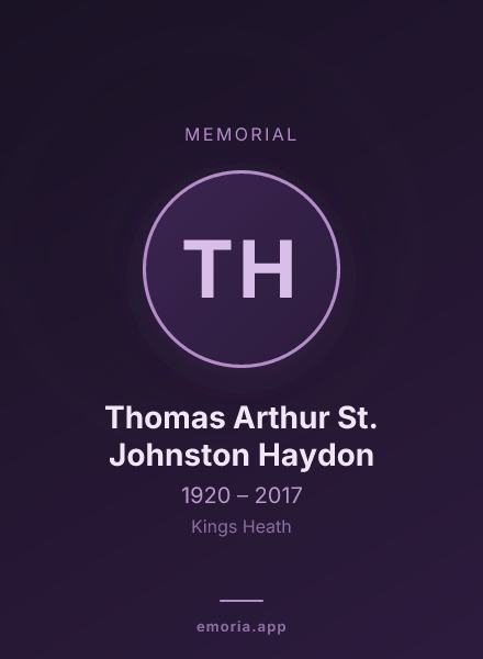 Memorial portrait of Thomas Arthur St. Johnston Haydon
