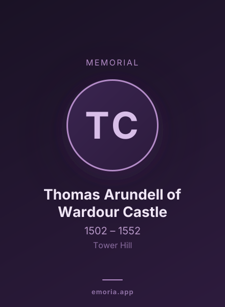 Memorial portrait of Thomas Arundell of Wardour Castle