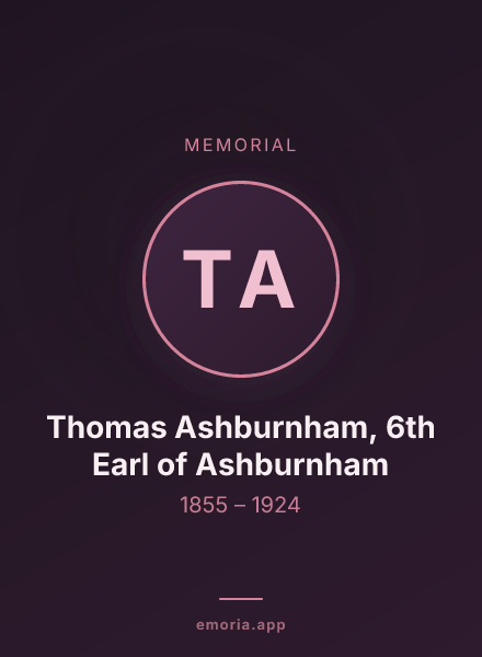 Memorial portrait of Thomas Ashburnham, 6th Earl of Ashburnham
