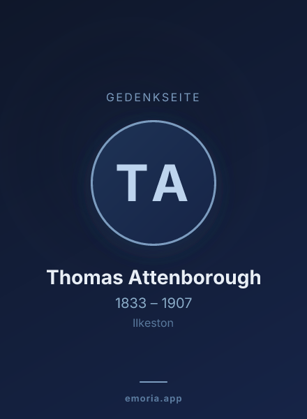 Gedenkportrait von Thomas Attenborough