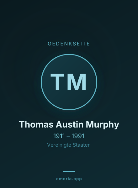 Gedenkportrait von Thomas Austin Murphy