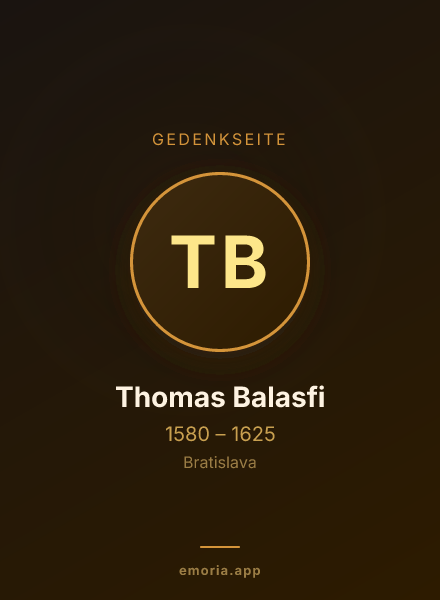 Gedenkportrait von Thomas Balasfi