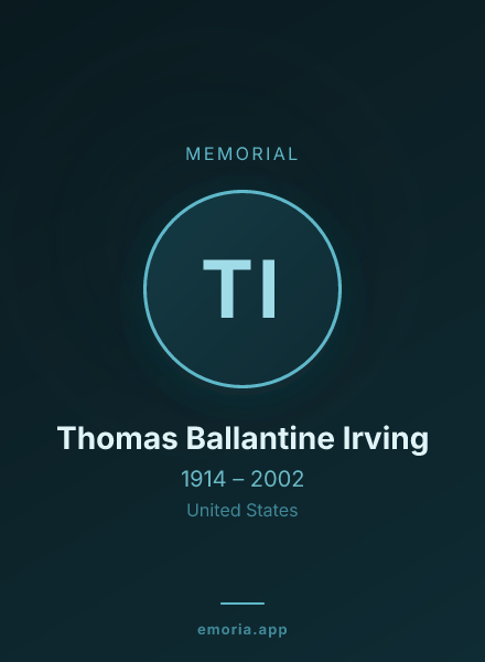 Memorial portrait of Thomas Ballantine Irving