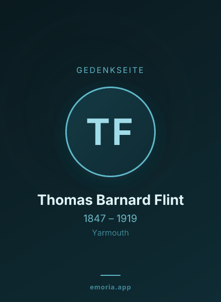 Gedenkportrait von Thomas Barnard Flint