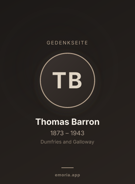 Gedenkportrait von Thomas Barron