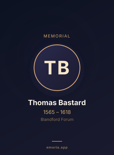 Memorial portrait of Thomas Bastard