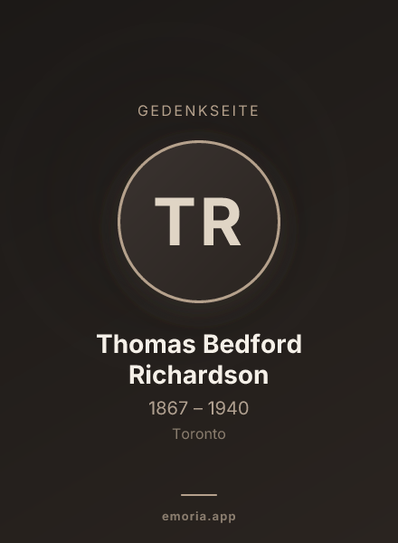 Gedenkportrait von Thomas Bedford Richardson