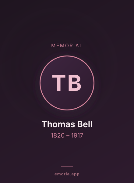 Memorial portrait of Thomas Bell