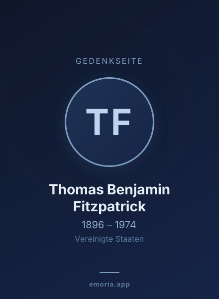 Gedenkportrait von Thomas Benjamin Fitzpatrick
