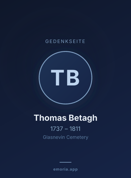 Gedenkportrait von Thomas Betagh