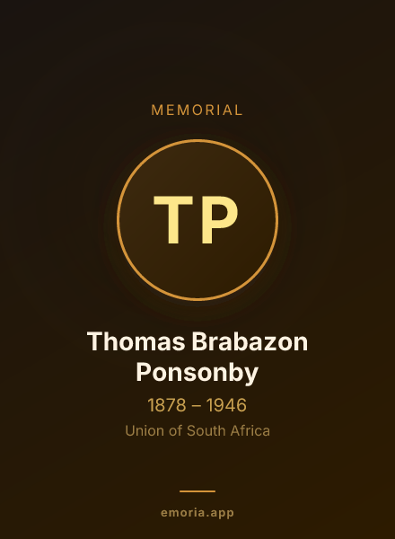 Memorial portrait of Thomas Brabazon Ponsonby