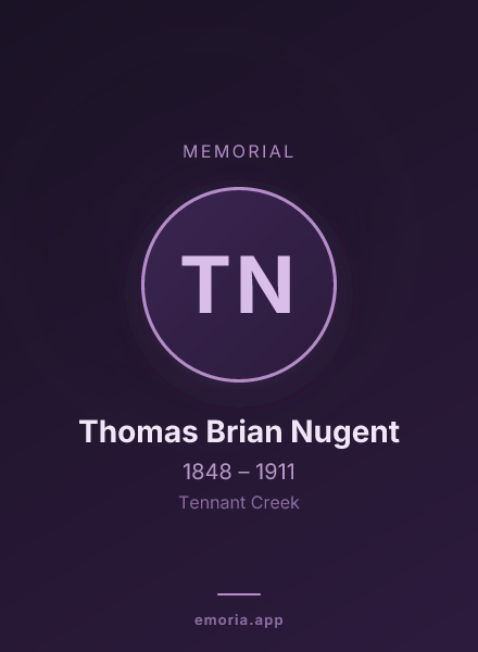 Memorial portrait of Thomas Brian Nugent