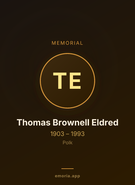 Memorial portrait of Thomas Brownell Eldred
